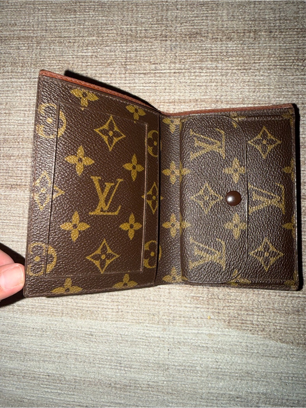 Louis Vuitton Monogram Canvas Card / Key / Passport Holder in Brown and Gold - Picture 2 of 5